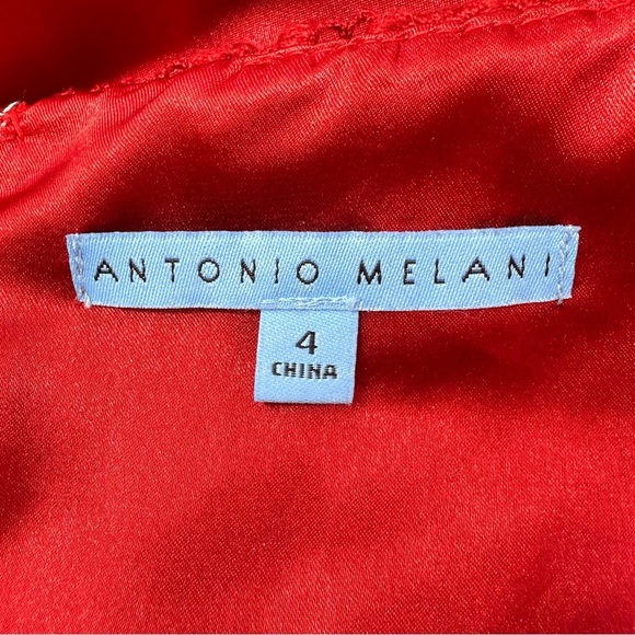 Antonio Melani Red Lace Fit & Flare Dress – Size 4 - Picture 5 of 14